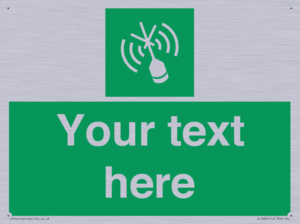 Custom sign safe condition Emergency position beacon